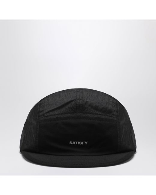 Satisfy Black Rippy Trail Cap for men