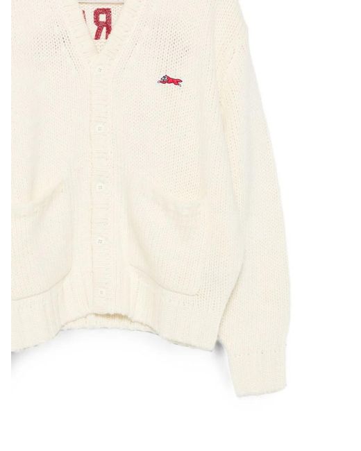 BBCICECREAM White Chunky Knit Cardigan for men