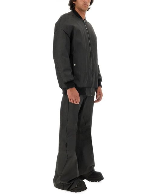Rick Owens Gray Bomber With Zip for men