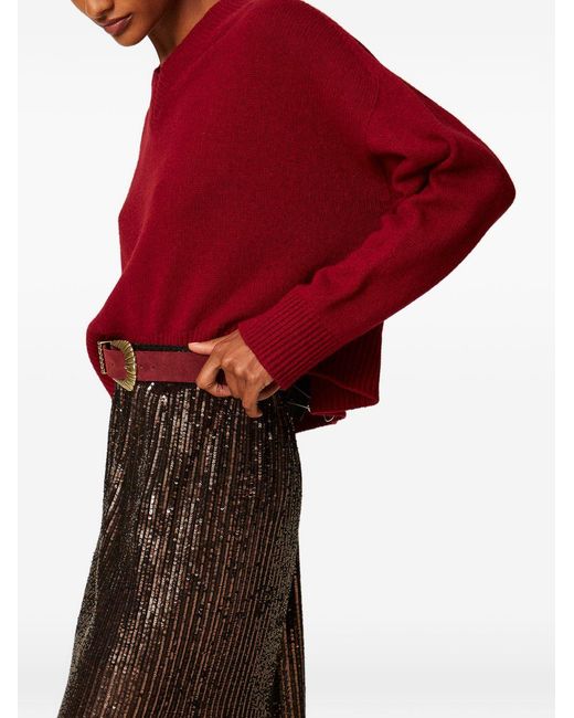 Twinset Red Wool Sweater