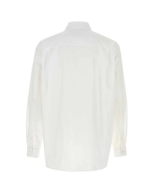 Gucci White Poplin Shirt for men