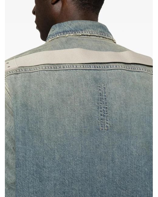 Rick Owens Blue Outershirt for men