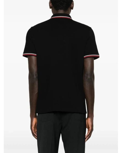 Valentino Garavani Black Polo Shirt With Vlogo Patch for men