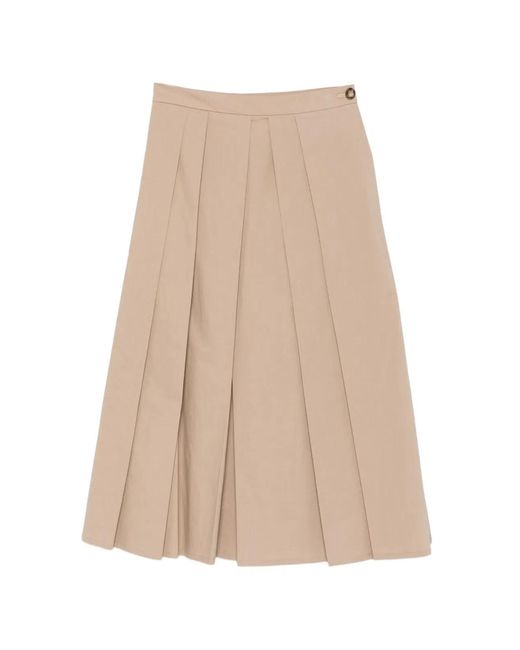Emporio Armani Natural Cotton Long Skirt