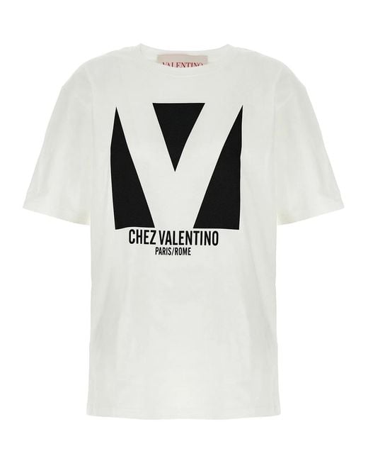 Valentino Garavani Gray 'Chez T-Shirt