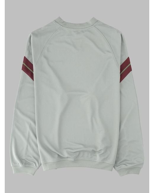 Palm Angels Gray Graphic Stripe Sweatshirt for men