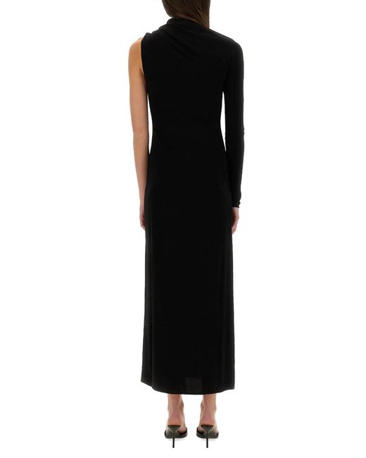 Courreges Black Long One-Shoulder Dress