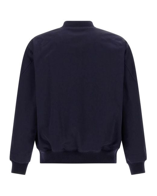Givenchy Blue Logo Bomber Jacket for men