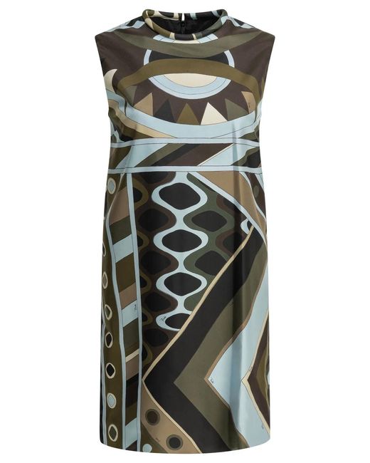 Emilio Pucci Black "Vivara" A-Line Dress