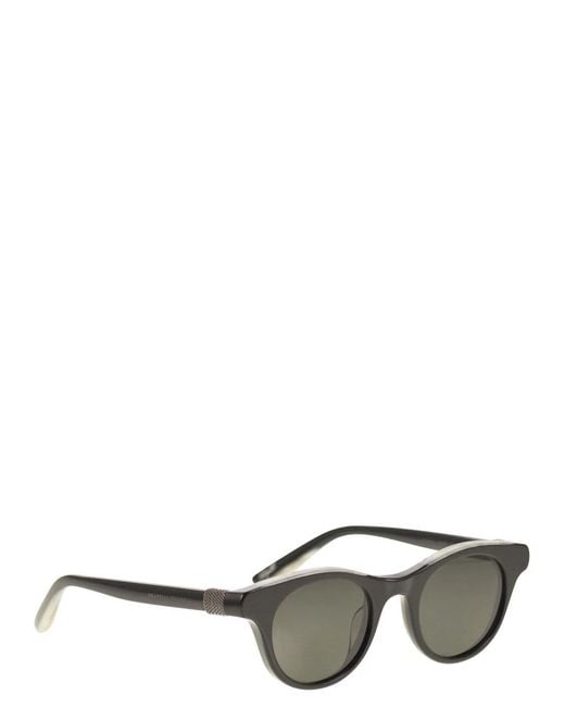 Brunello Cucinelli Gray Pigalle Acetate Sunglasses With Polarised Lenses