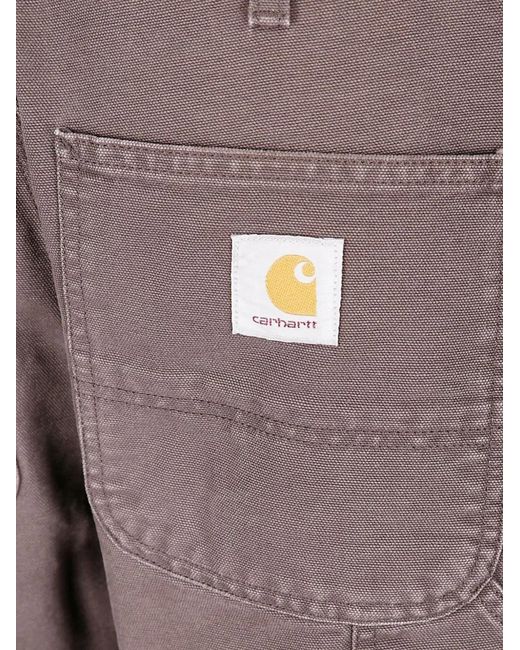 Carhartt Gray Cotton Five-Pocket Jeans for men