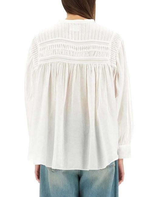 Isabel Marant White Isabel Marant Etoile Camicia Plalia