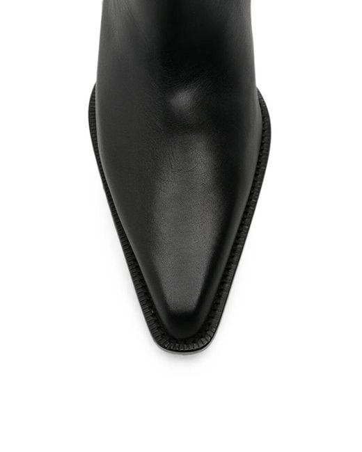 Paris Texas Black "Jane" Midcalf Boot T. 060