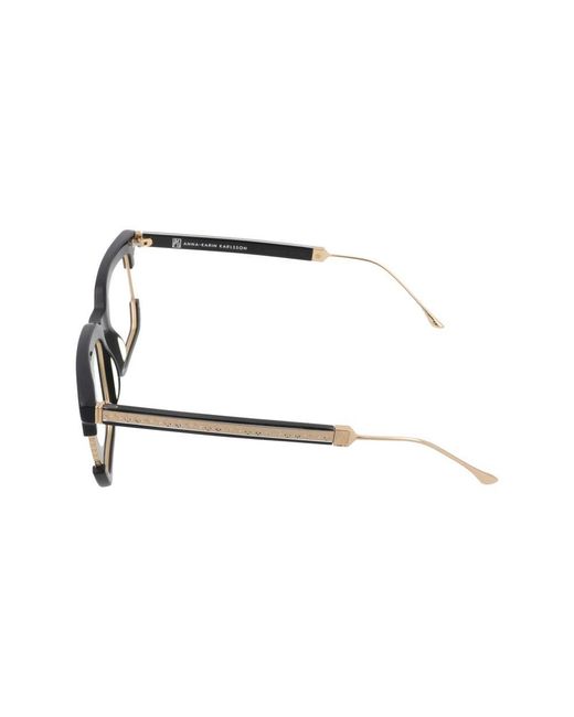 Anna Karin Karlsson Black Eyeglasses Vegas Syndrome/18/147