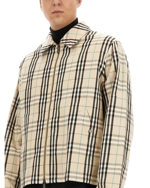 Burberry White Vintage Check Jacket for men