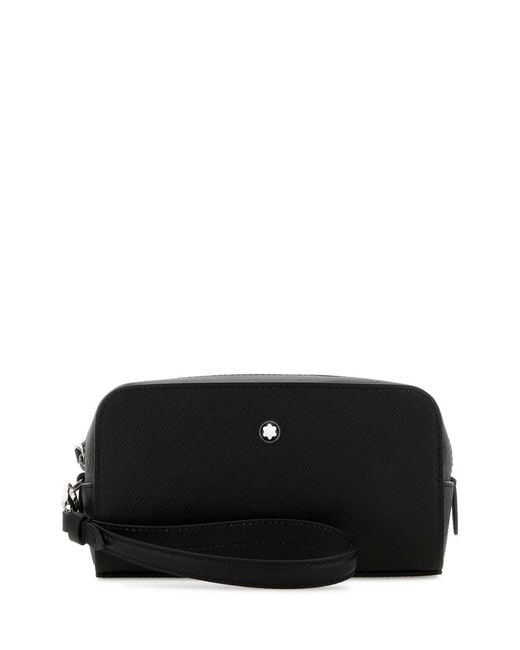 Montblanc Black Sartorial Small Clutch Washbag for men
