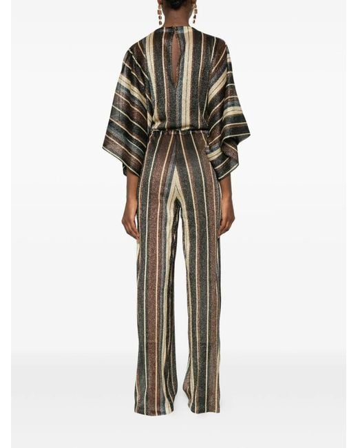 Siyu White Striped Long Jumpsuit