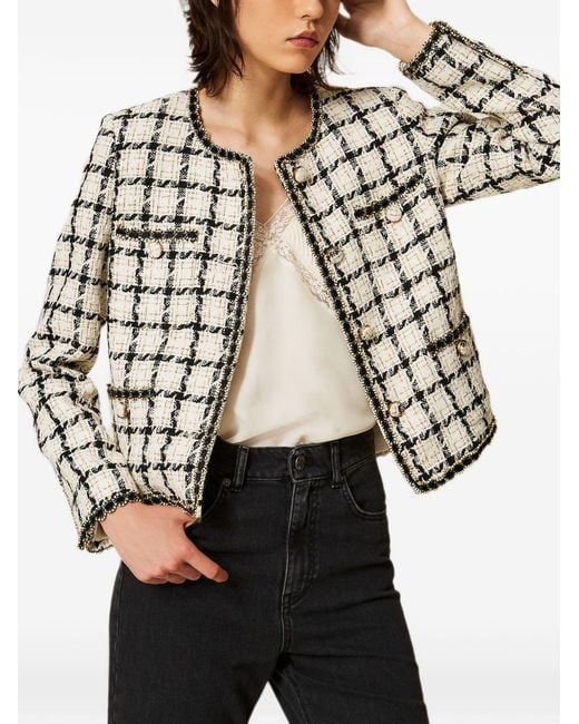 Twinset White Lily Cotton Jacket
