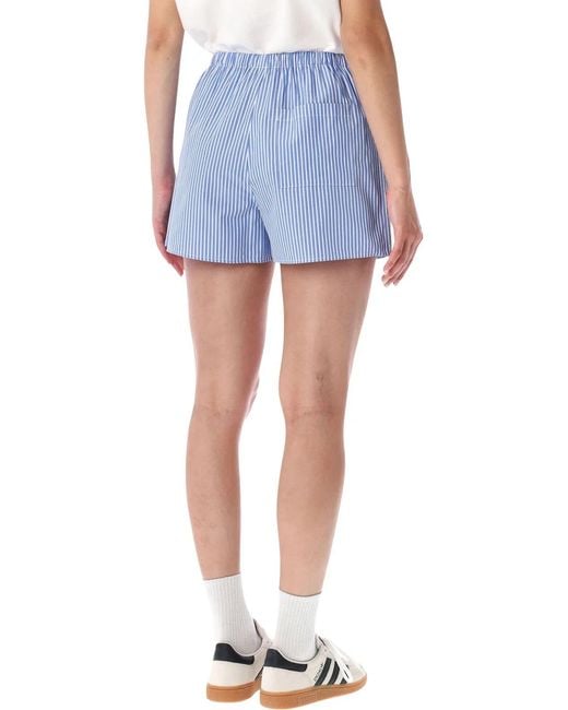 Sporty & Rich Blue Sporty High-Waisted Shorts