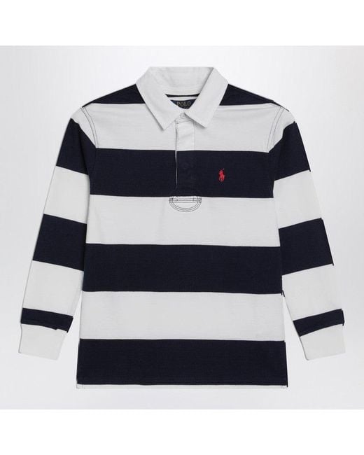 Polo Ralph Lauren Blue Striped Polo Shirt for men