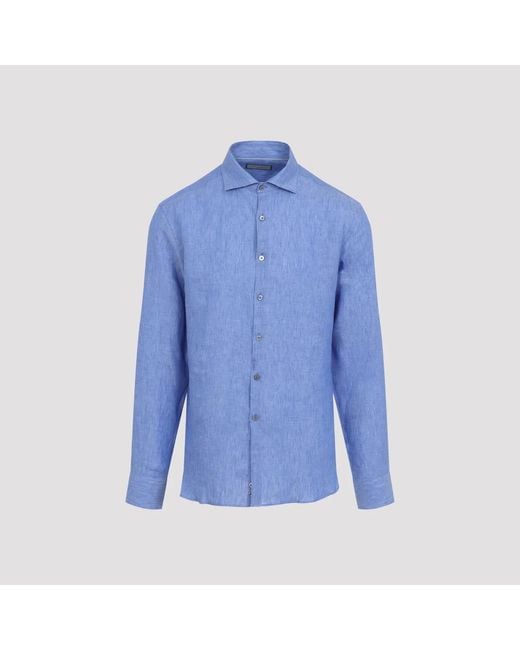 Canali Blue Shirt for men