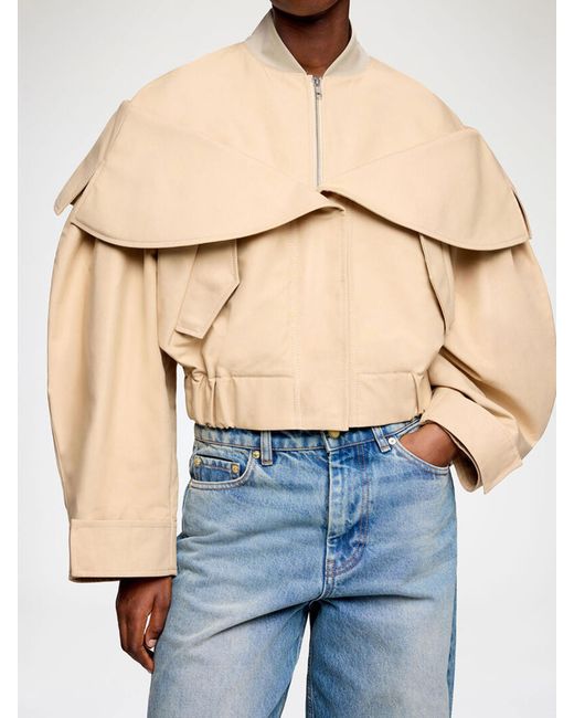 Ganni Natural Cotton Bomber