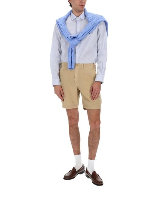 Polo Ralph Lauren White Camicia Con Logo for men