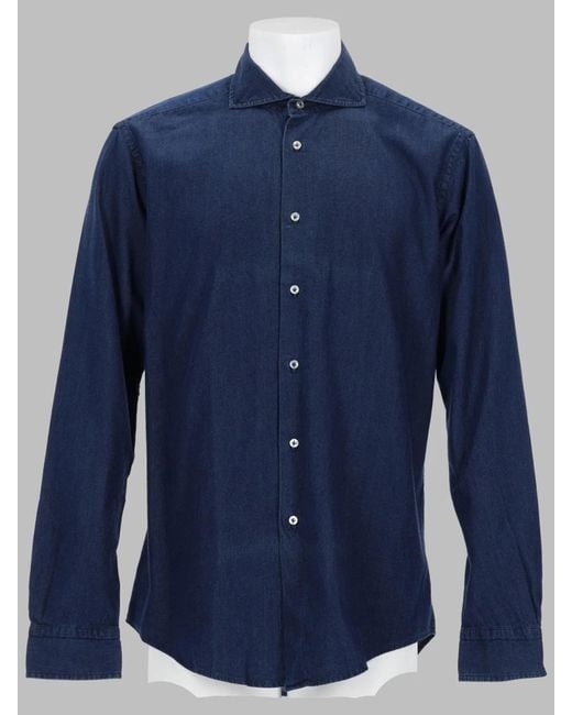 Brian Dales Blue Camicia for men