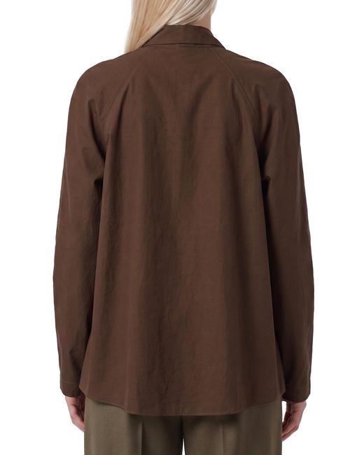 Lemaire Brown Truffle Ascot Blouse