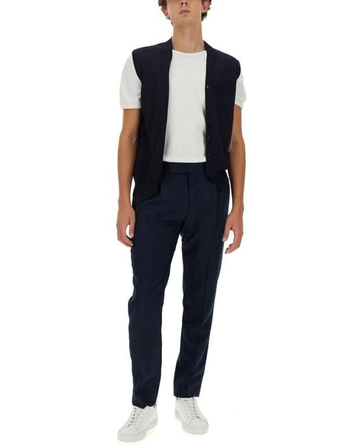 Ballantyne Blue V-Neck Vest for men