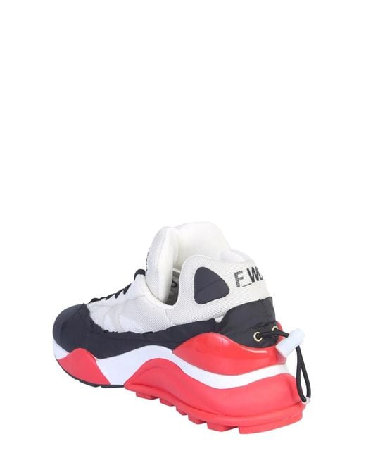 FWRD White Nylon And Mesh Sneakers