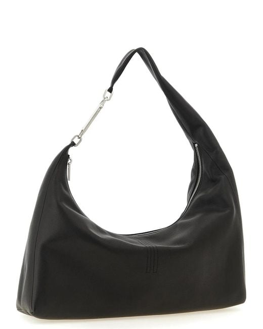 Rick Owens Black 'Cropped Gemini' Shoulder Bag