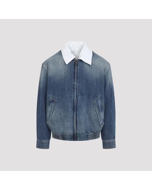 Loewe Blue Zip-Up Jacket for men