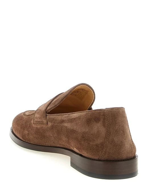 Brunello Cucinelli Brown 'Penny Loafer' Loafers for men
