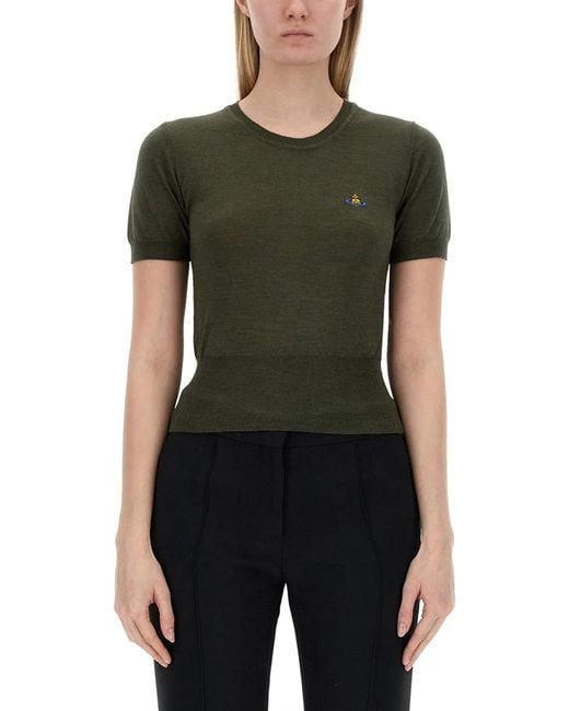 Vivienne Westwood Black Jersey With Logo