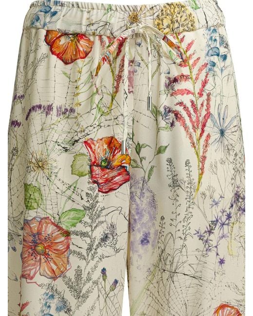 McQueen White Viscose Trousers
