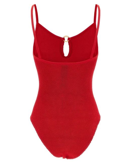 Hunza G Red 'Toni' One-Piece Swimsuit