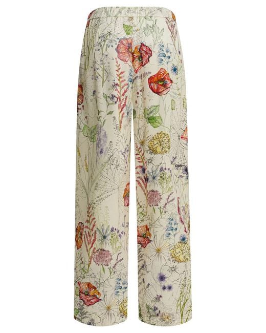 McQueen White Viscose Trousers