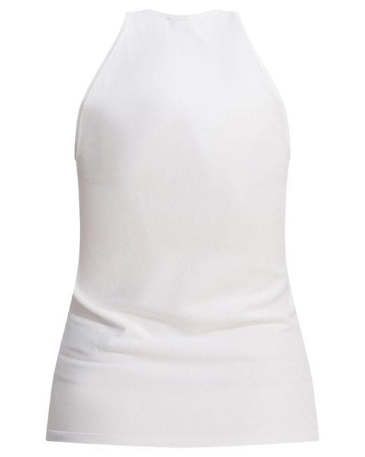 Max Mara White Viscose Top