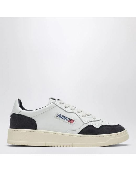 Autry White Medalist Low Sneakers for men