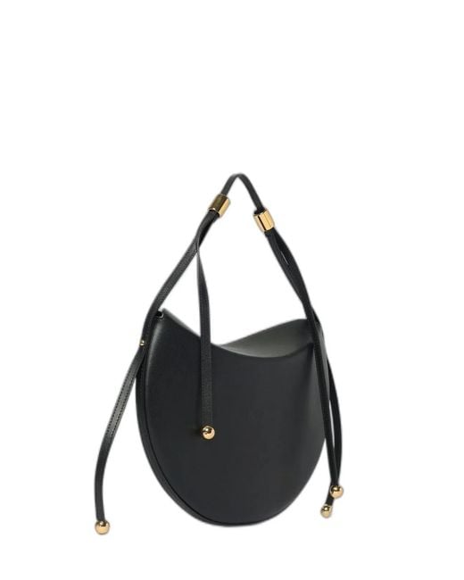 Furla Black Moonstone" Calf Leather Medium Shoulder Bag