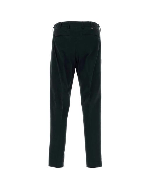 PT Torino Black Stretch Cotton Pant for men