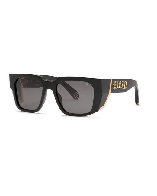Philipp Plein Black Acetate Sunglasses