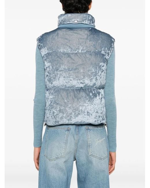 Herno Blue Nylon Down Vest