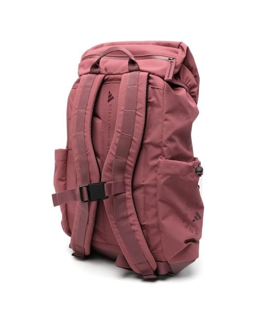 Adidas By Stella McCartney Red Adidas By Stella Mccartney Logo Backpack