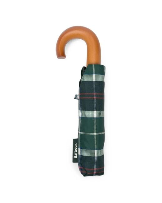Barbour Blue "Tartan" Mini Umbrella