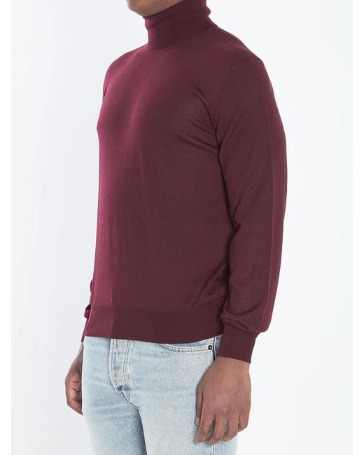 Saint Laurent Red Wool Pullover for men