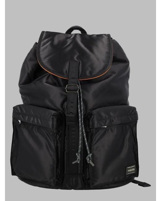Porter-Yoshida and Co Black Zaino "Tanker" for men
