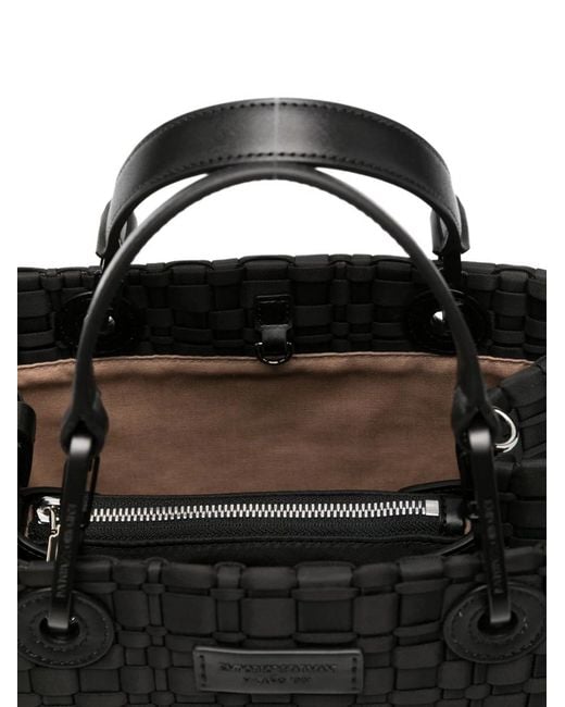 Emporio Armani Black Myea Small Shopping Bag