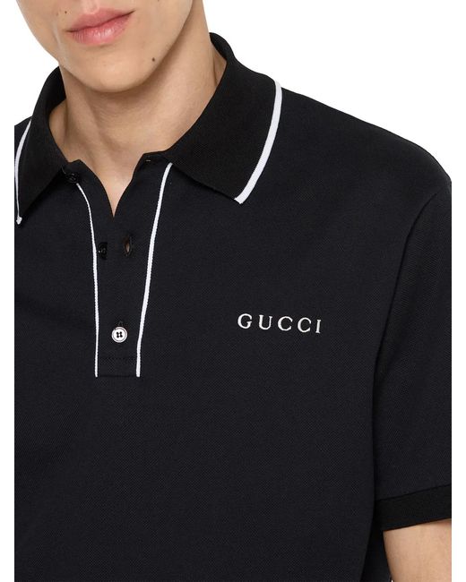 Gucci Black Polo Shirt for men